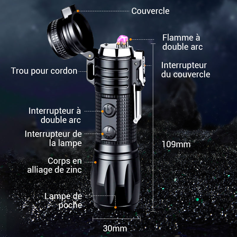 Lumière Forte Multifonction et Rechargeable