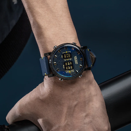 Montre Minimaliste à Roulette pour Hommes (Drum Roller)