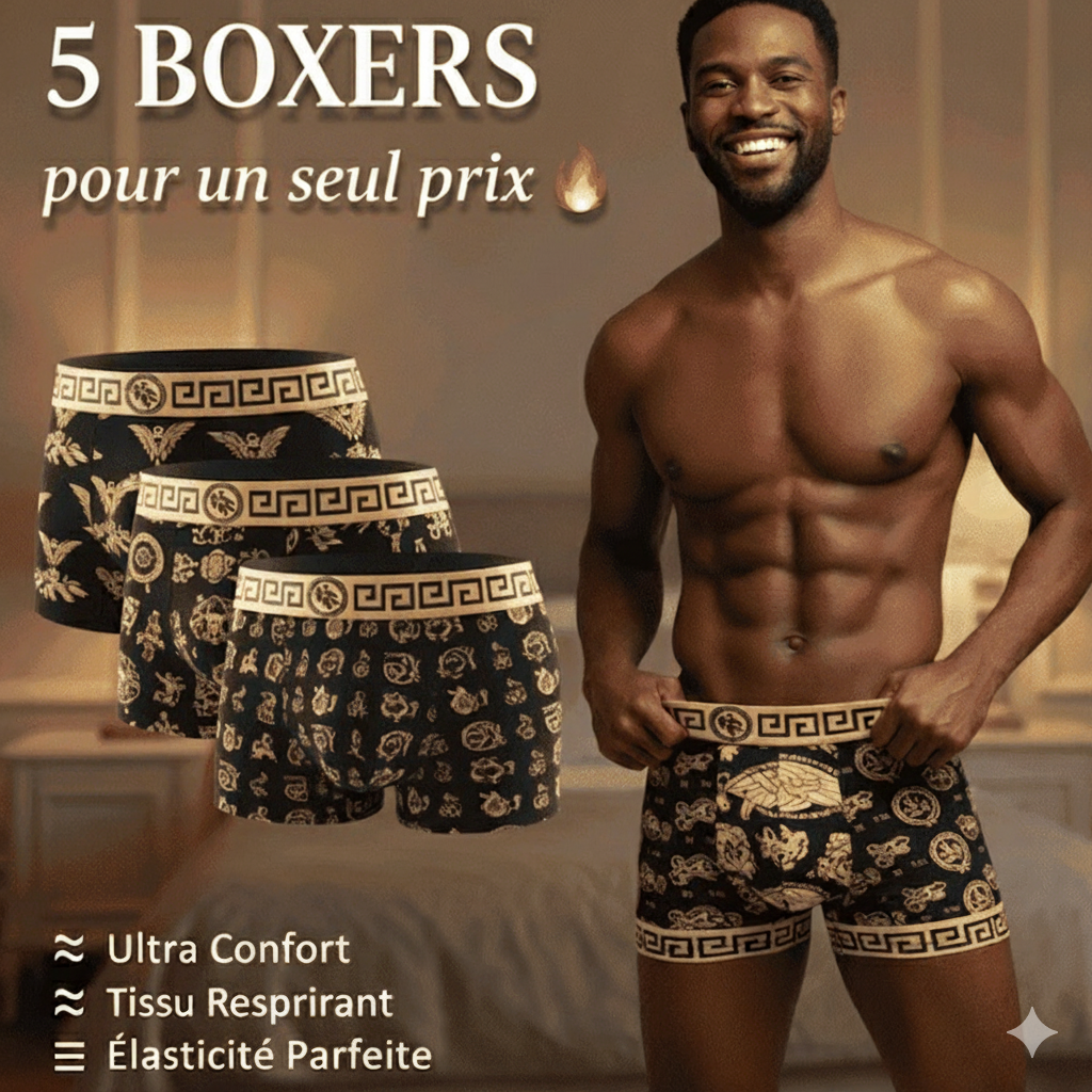 Boxers Homme Ultime Confort - Lot de 5